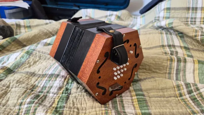 Concertina Inglesa com manual e case (RARÍSSIMO)