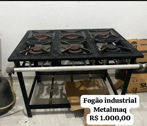 Fogão industrial Metalmaq - 6 bocas