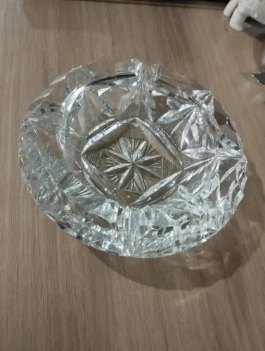 cinzeiro de cristal lapidado