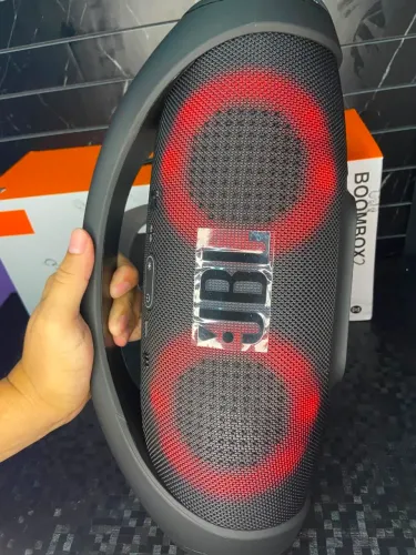 CAIXA DE SOM BLUETOOTH PRETO BOOMBOX 2 PORTÁTIL