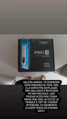 Máquina de tosa pro petz com todos os acessórios que vieram 