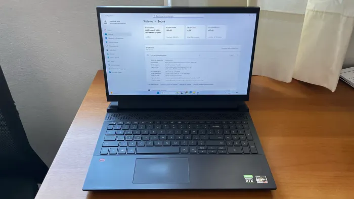 Notebook gamer dell rtx 3050 16gb ram Ryzen 5600 