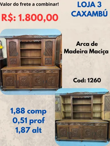 Arca de Madeira Maciça