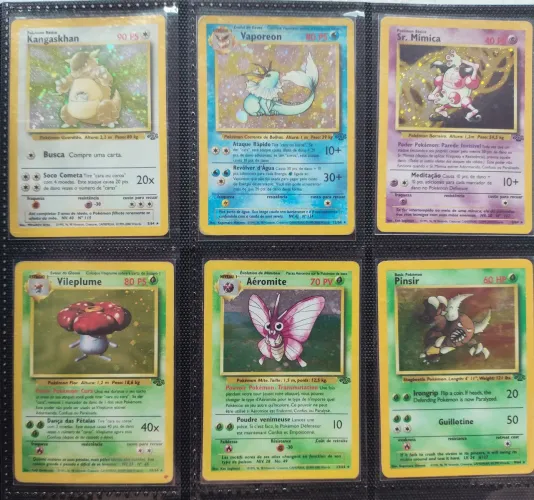 Lote de Cartas Pokémon Wizards of the Coast - Jungle Holo - Originais
