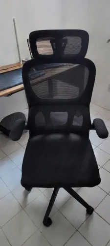 Cadeira Giratória Ergonômica Robusta Com Apoio Lombar
