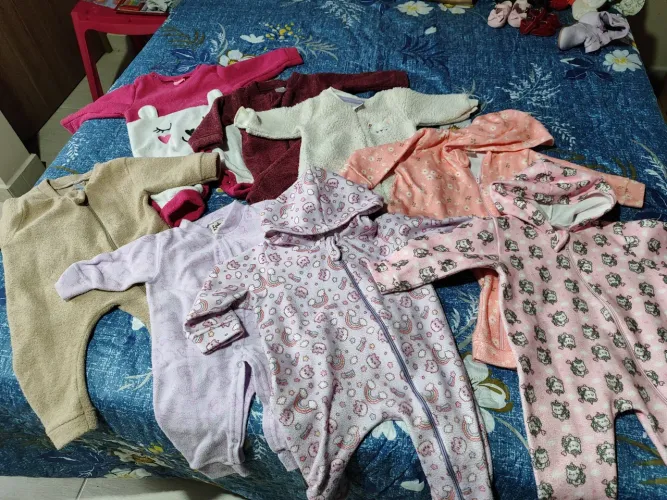 Lote 8 TipTops Menina - tamanhos M e G (soft)