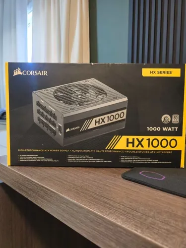 Fonte Corsair hx1000 80 plus platinum - completa