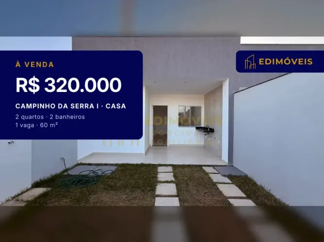 Casa 2 quartos em Campinho da Serra, perto de comércio e escolas