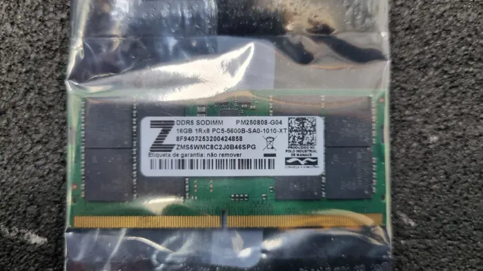 Memória RAM notebook Zilia DDR4 16GB 5600 MHZ