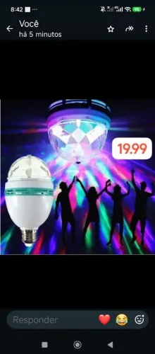 Jogubde luz só colocar no bocalbda lampada