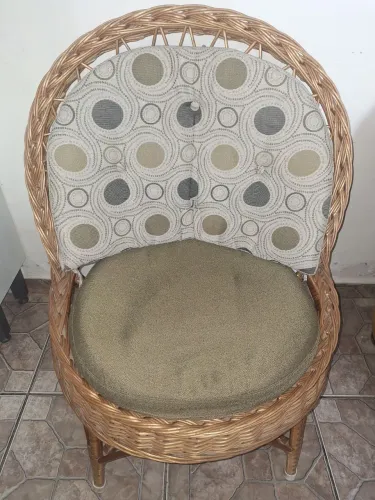 Poltrona de Vime para Varanda ou Interior