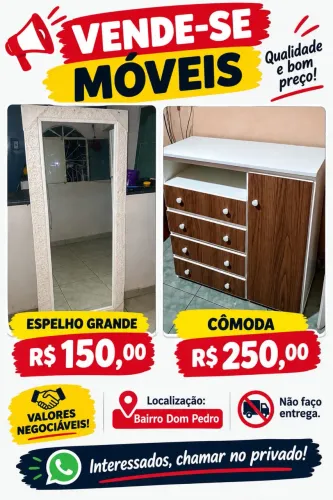 Espelho grande \ cômoda