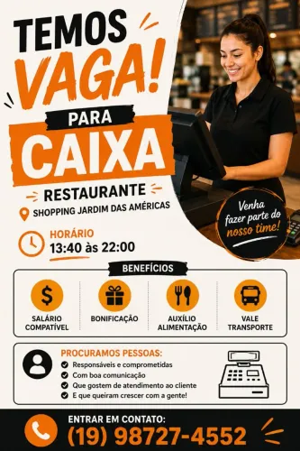 Vaga atendimento 