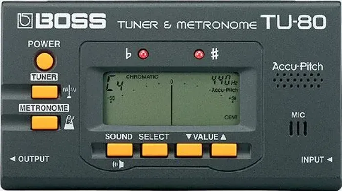 Afinador e metronomo digital - Boss TU 80