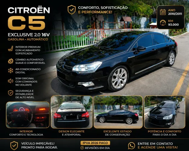 Citroen C5 Exclusive 2.0 16V 4P Aut. 2010