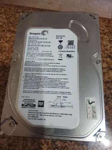 HD 500 GB Seagate sata
