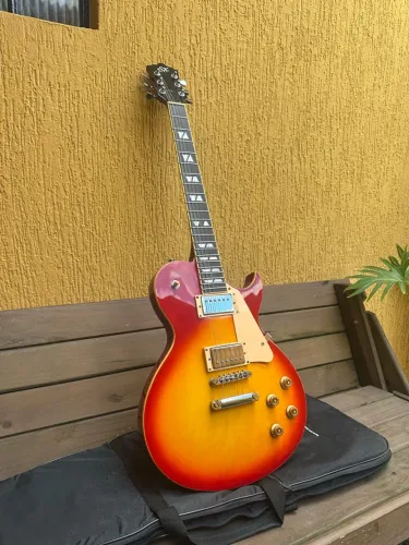 Guitarra lês Paul SX S Cherry sunburst- Troco por instrumentos musicais novos/seminovos