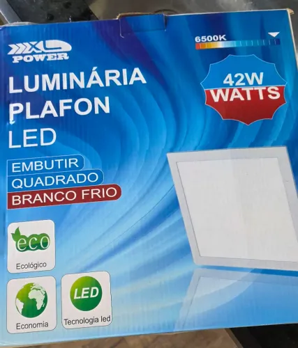 Plafon de embutir led branco frio