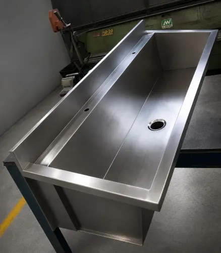 Lavatório inox 304 1500mm