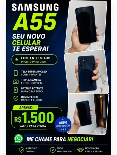 Vende-se Celular A55 Sansung 
