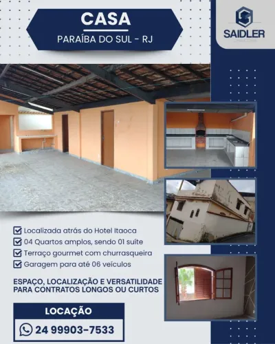 Casa ampla em Paraíba do Sul RJ