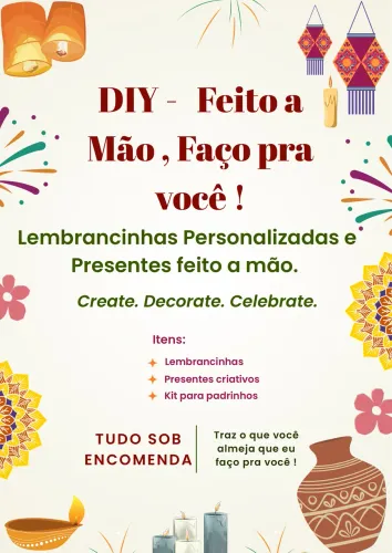 Presentes personalizados feitos à mão sob encomenda