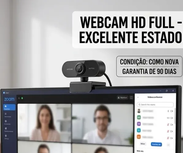 Webcam Full HD com Microfone