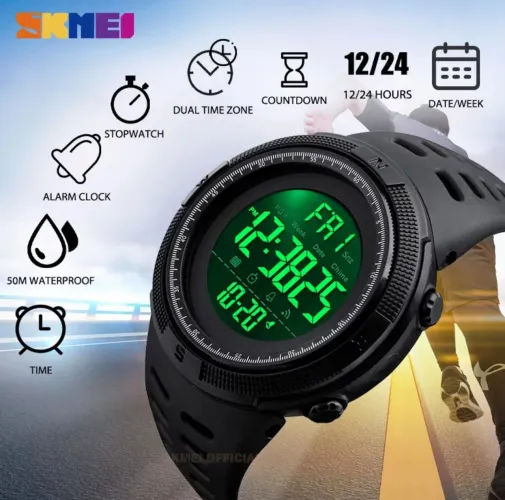 Relógio Esportivo Masculino Digital Skmei 1251