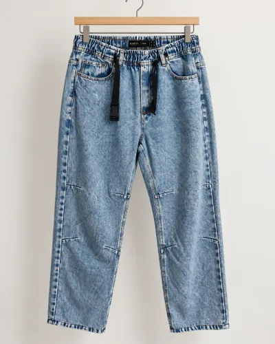 Calça Jeans Cargo Blue Steel Azul Claro Tamanho G