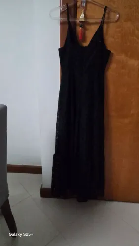 Vestido preto longo