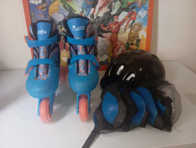 Patins infantil azul
