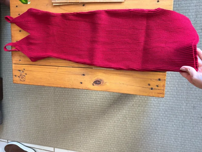 Vestido Tricot Vermelho