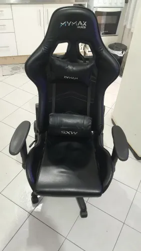 Cadeira Presidente Darix Plaxmetal tela Preta