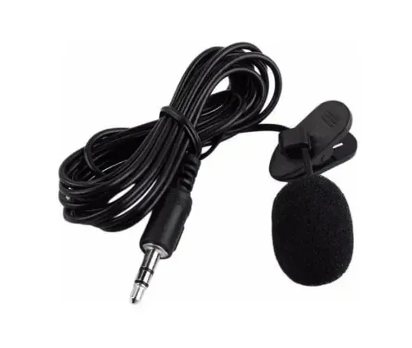 Microfone de Lapela Plug P2 Pc Notebook Live Palestra Gravação de video
