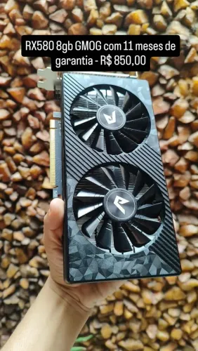 RX580 8GB nova com 11 meses de garantja