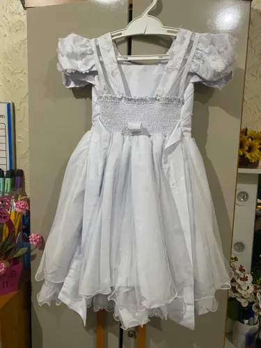 Vestido de festa infantil branco