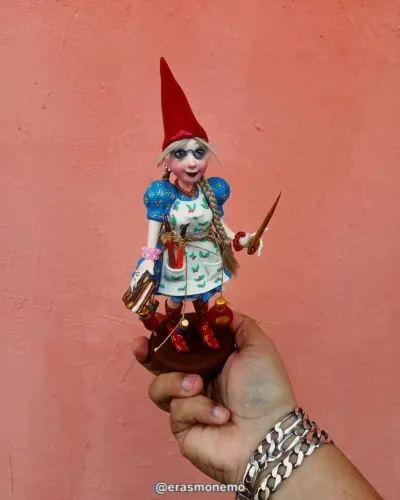 Gnomo Duende boneca de porcelana