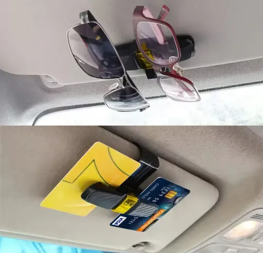 Suporte Duplo de Óculos para Carro Organizador Veicular