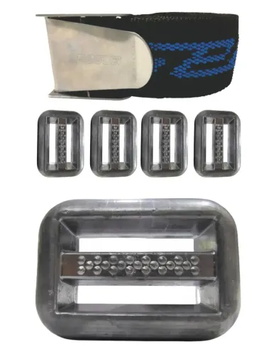 Cinto de lastro- 4 lastros 1kg Pesca/Treinamento 