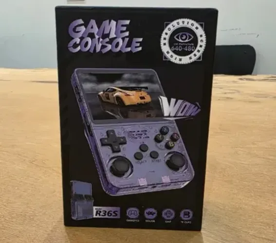 R36S Console Portátil Original ArkOS Retroarch Tela IPS 3,5" 1GB RAM 64GB 30000 jogos Novo