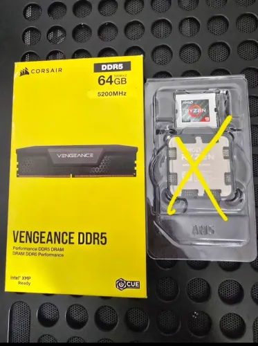 Kit Memória RAM Corsair Vengeance, 64GB (2x32GB), 5200MHz, DDR5, CL40, Preto