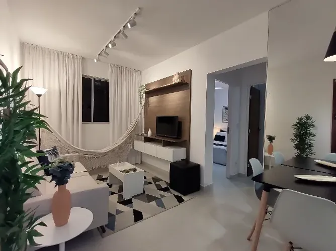 Alugo Aconchegante APTO 2 Quartos Mobiliado e Decorado em Jardim Camburi