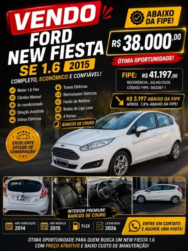 Ford Fiesta 1.6 16V Flex Mec. 5P 2015