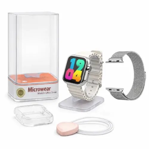 Relógio Smartwatch Microwear Ultra 3 Mini 38mm Séries 10 Feminino Infantil Ips Chat GPT