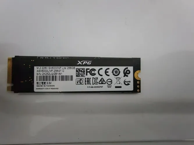 HD SSD Xpg 256gb M2 2280