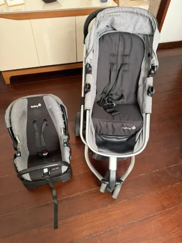 Carrinho de Bebê Travel System Safety 1st Mobi + Bebê Conforto (3 Rodas)