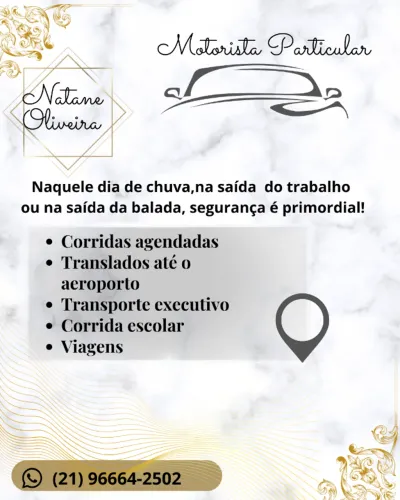 Motorista Particular para mulheres 