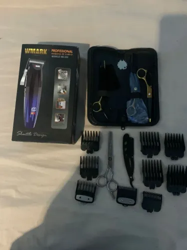 Kit se tesoura e uma máquina wmark ng222