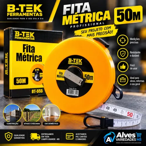 Trena Fita métrica 50 metros
