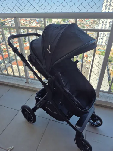 Carrinho Premium Baby Kansas + Bebê Conforto + Base para Carro